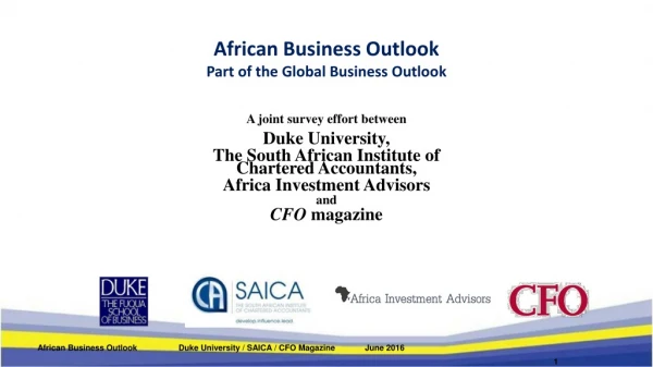 African Business Outlook Part of the Global Business Outlook