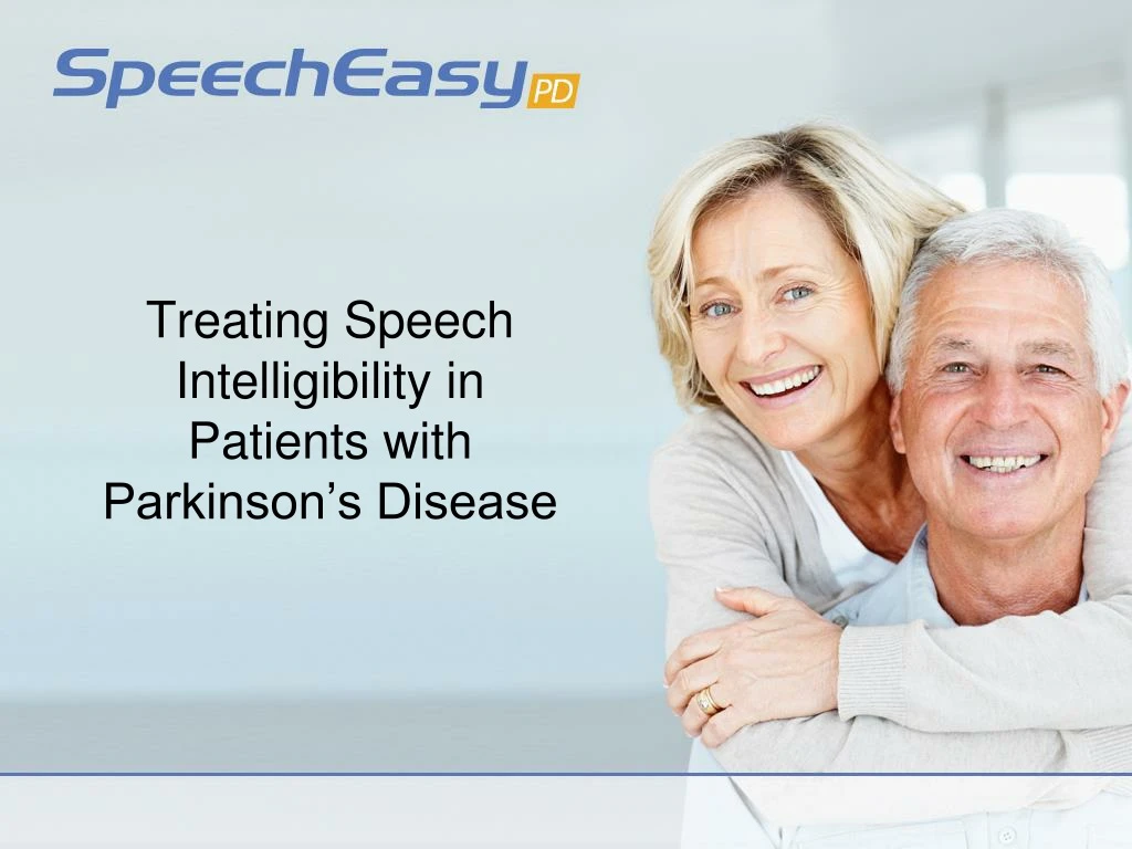 treating speech intelligibility in patients with parkinson s disease