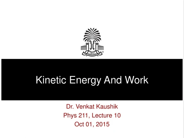 Kinetic Energy And Work