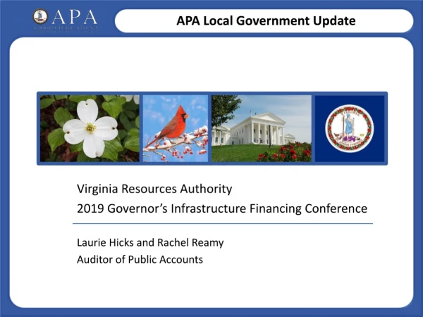 Virginia Resources Authority 2019 Governor’s Infrastructure Financing Conference
