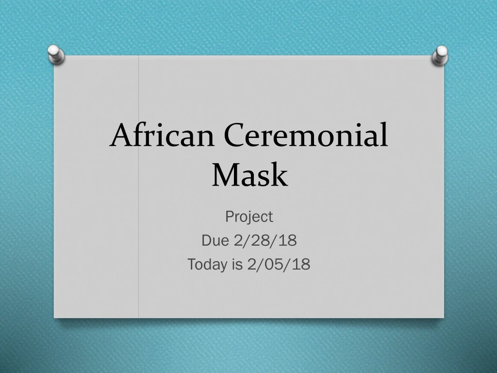 african ceremonial mask