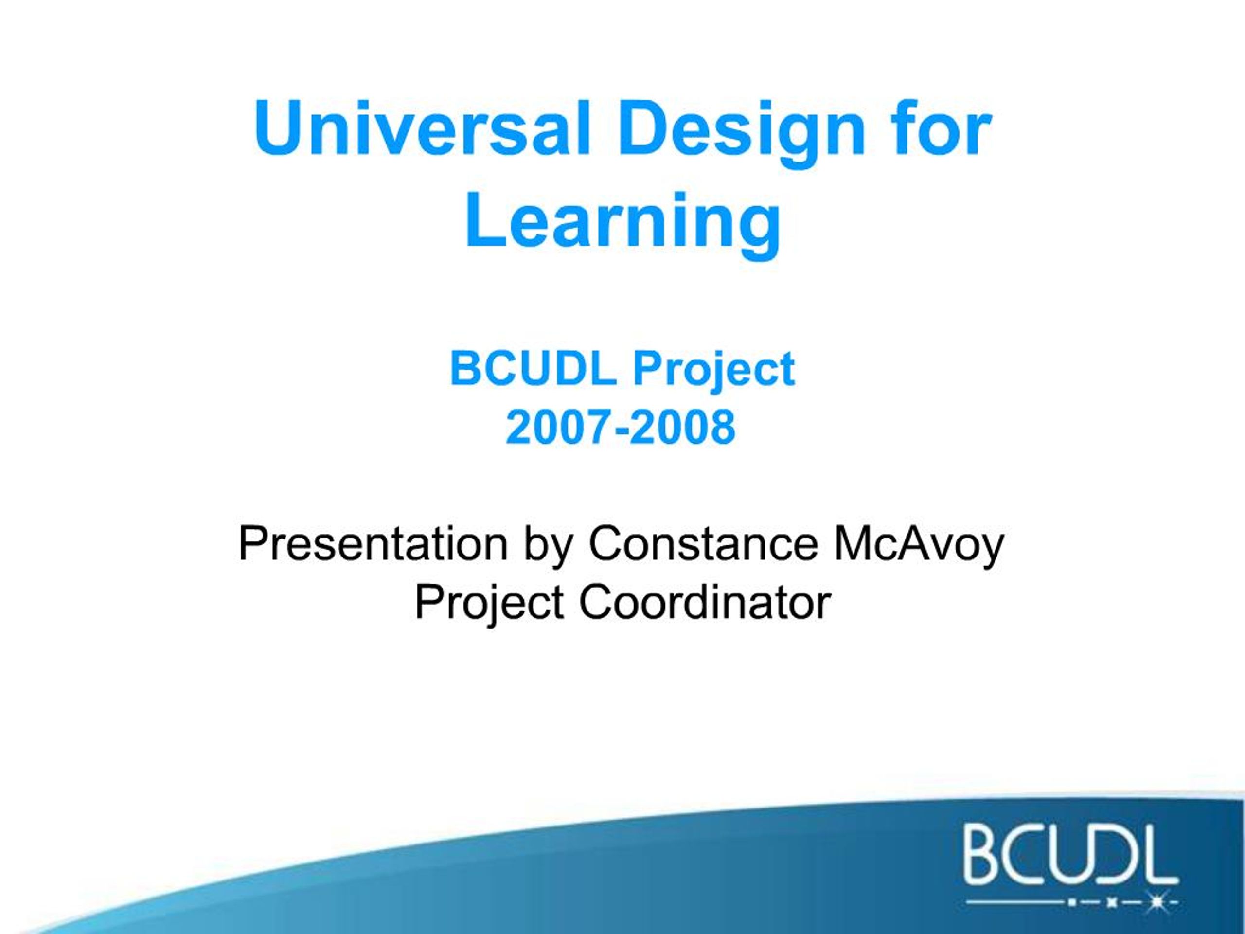 PPT - Enhancing Education Through Universal Design for Learning ...
