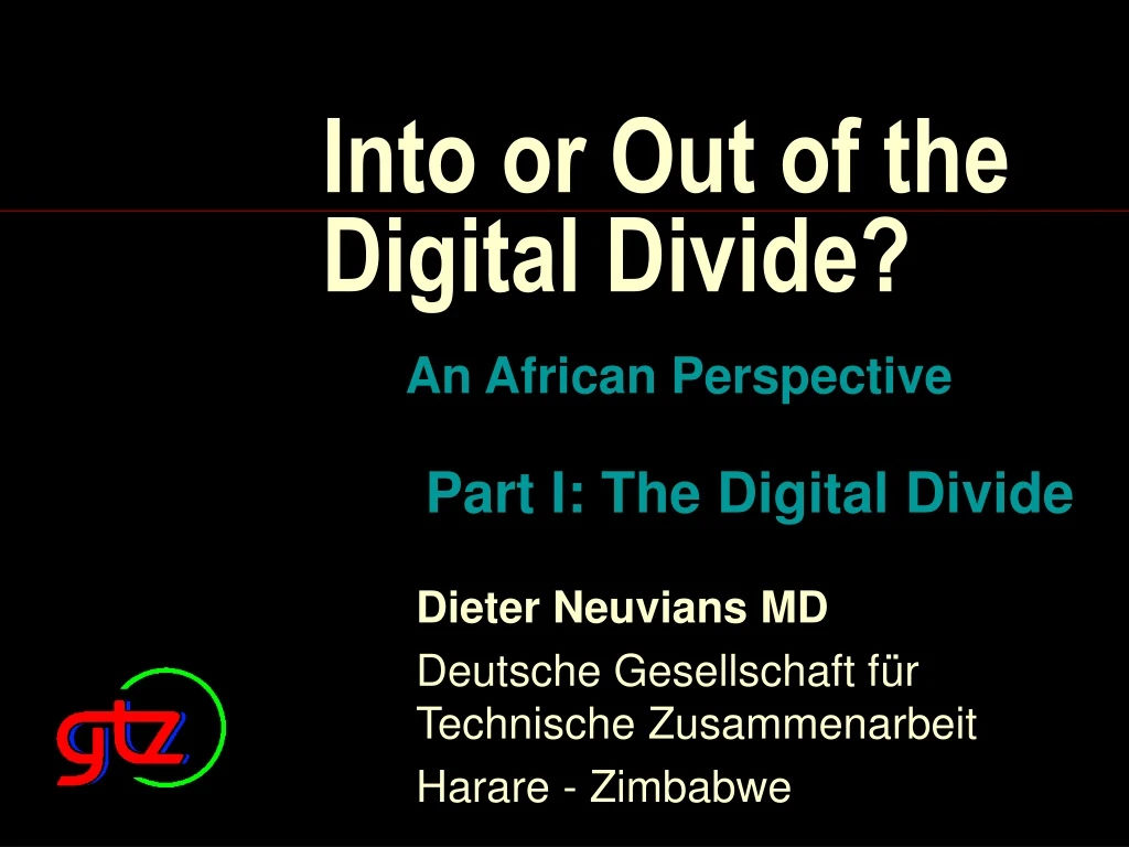 into or out of the digital divide