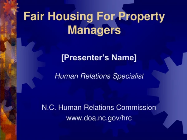Fair Housing For Property Managers