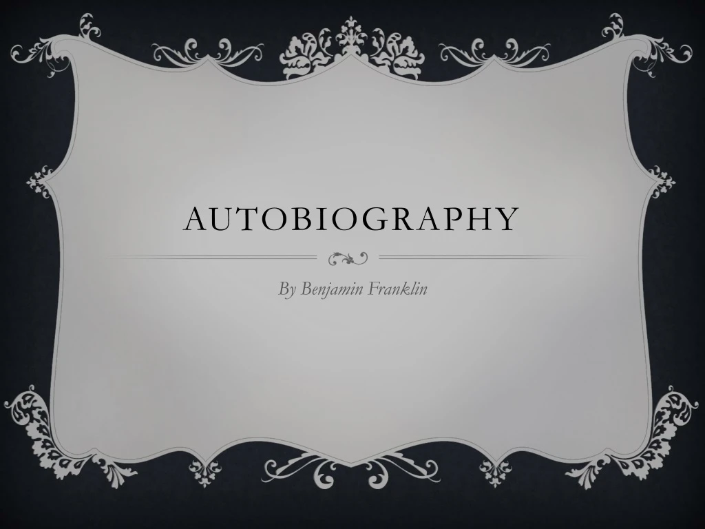 autobiography