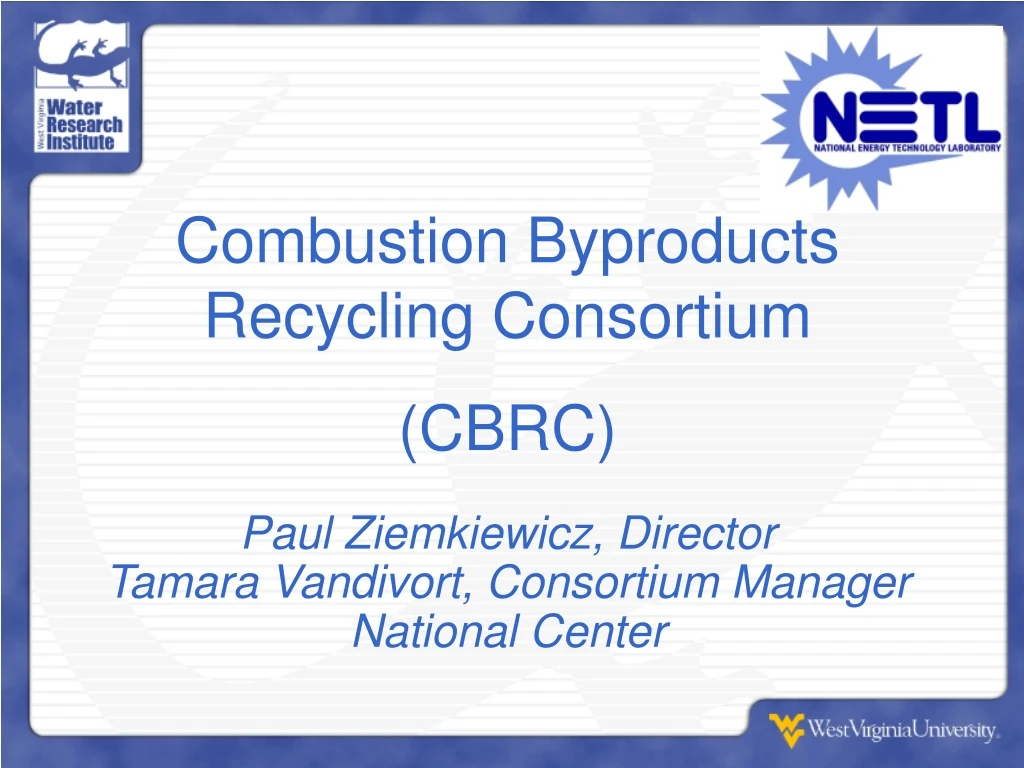 combustion byproducts recycling consortium cbrc