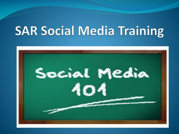 SAR Social Media Training