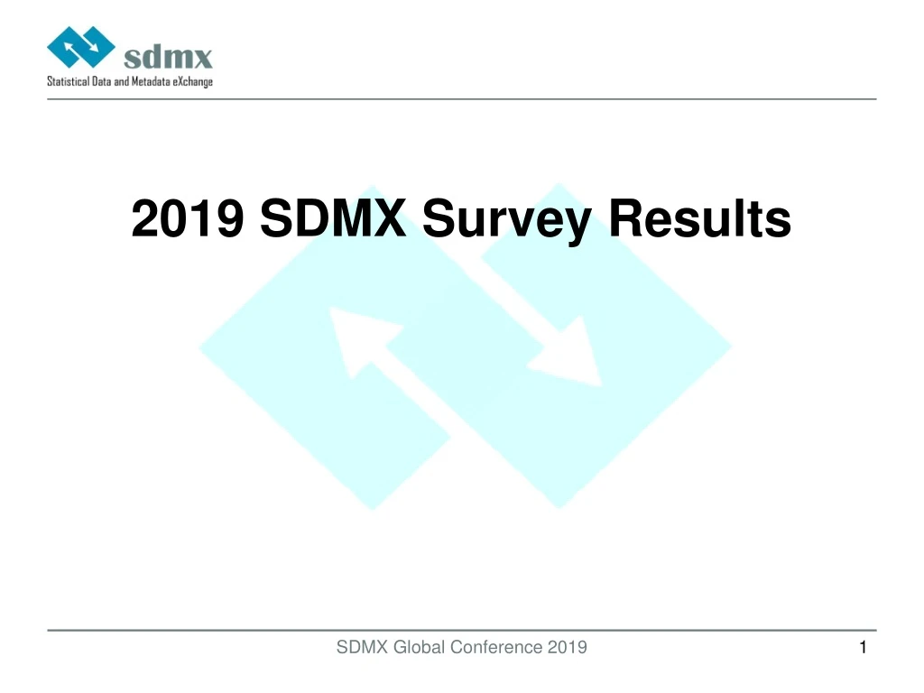 2019 sdmx survey results