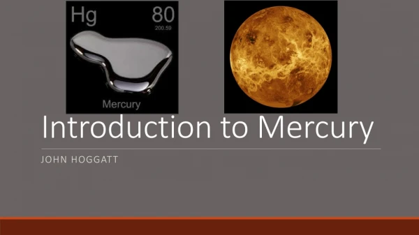 Introduction to Mercury