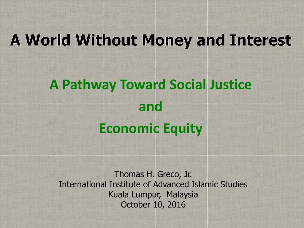 a pathway toward social justice and economic equity