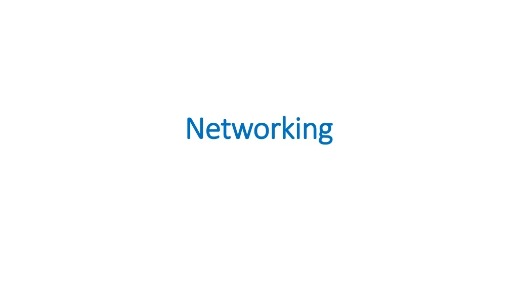 networking