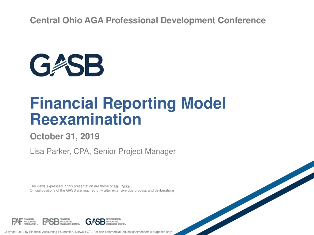 financial reporting model reexamination