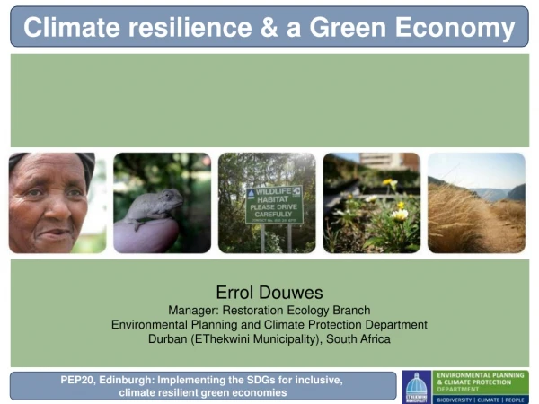 Climate resilience &amp; a Green Economy