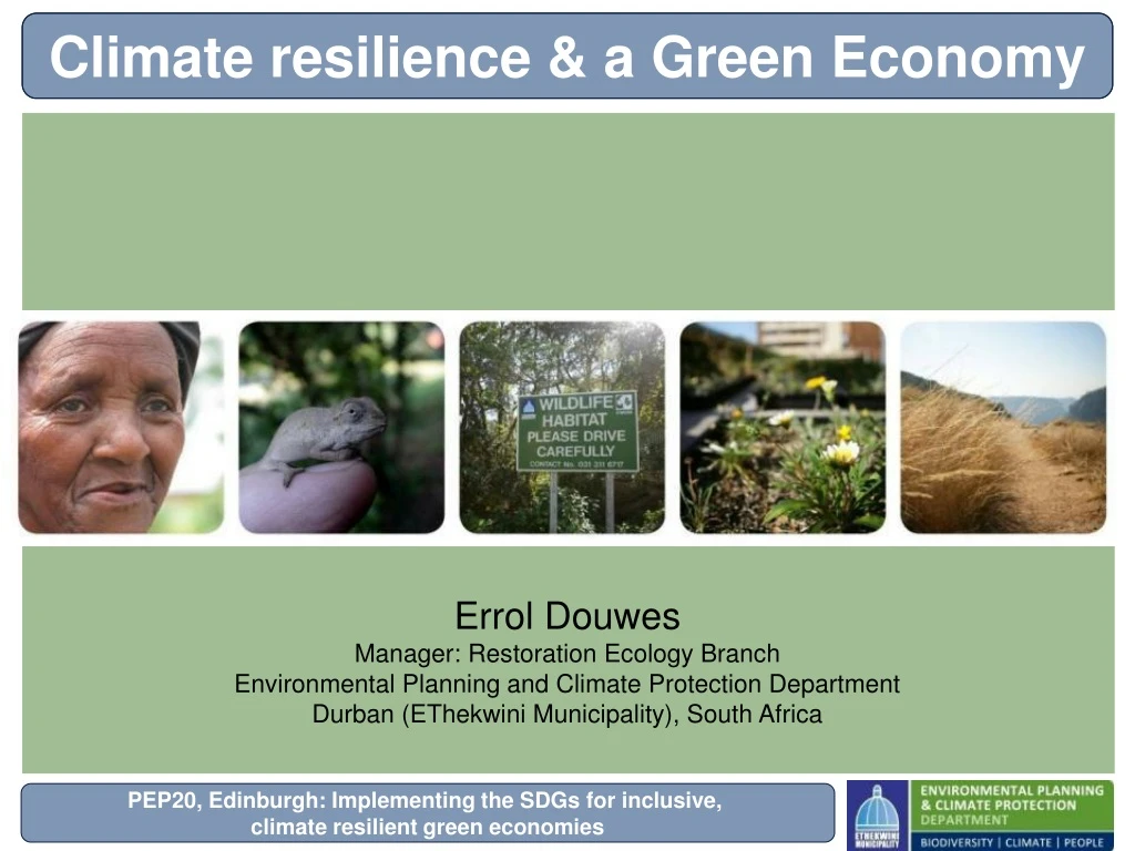 climate resilience a green economy