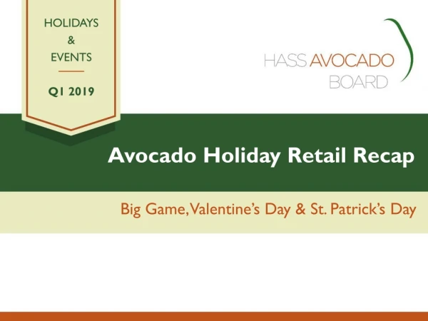 Avocado Holiday Retail Recap