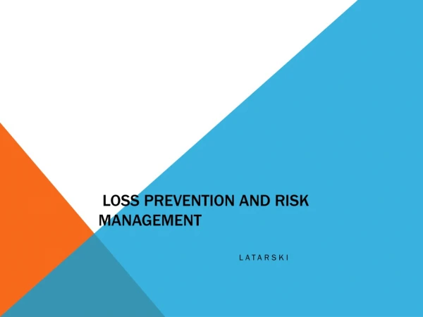 loss prevention and risk management
