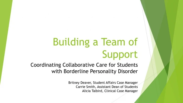 Building a Team of Support