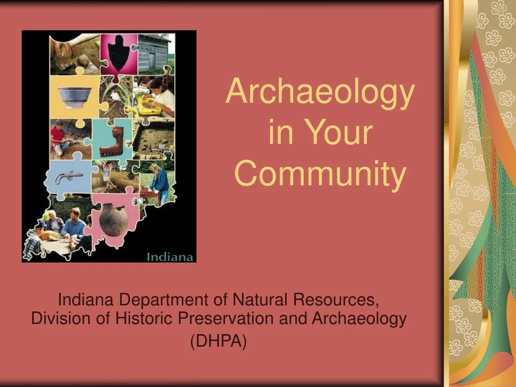 archaeology in your community