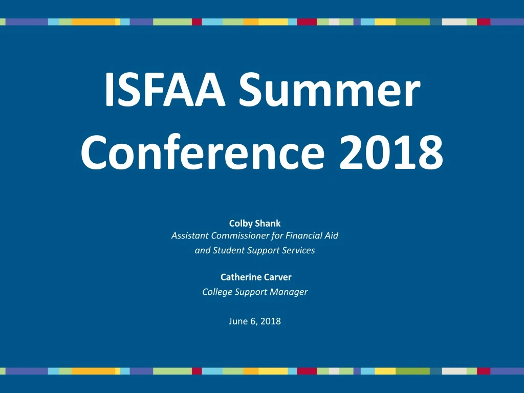 isfaa summer conference 2018