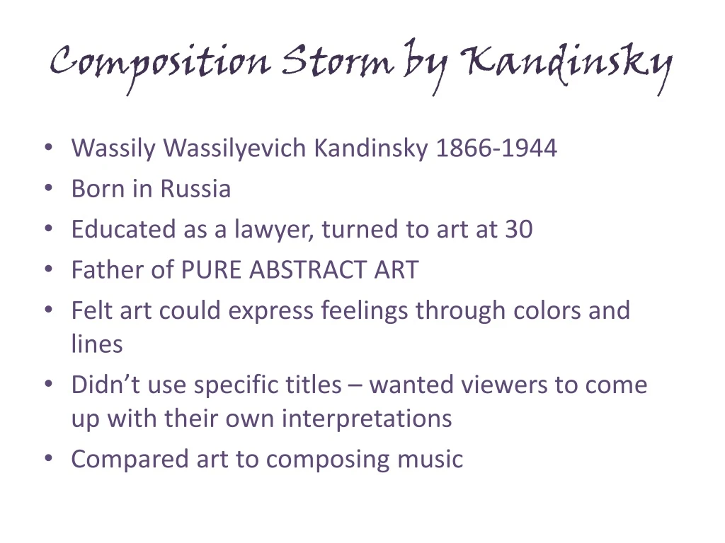 composition storm by kandinsky