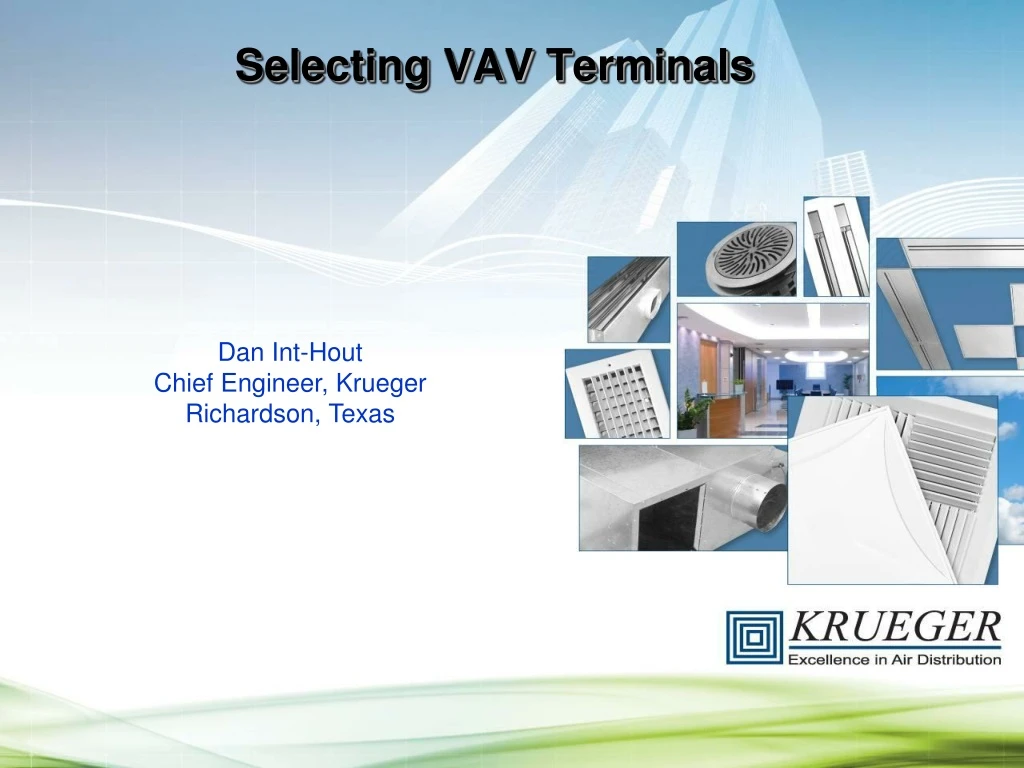 selecting vav terminals