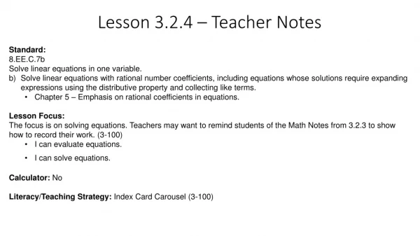 Lesson 3.2.4 – Teacher Notes