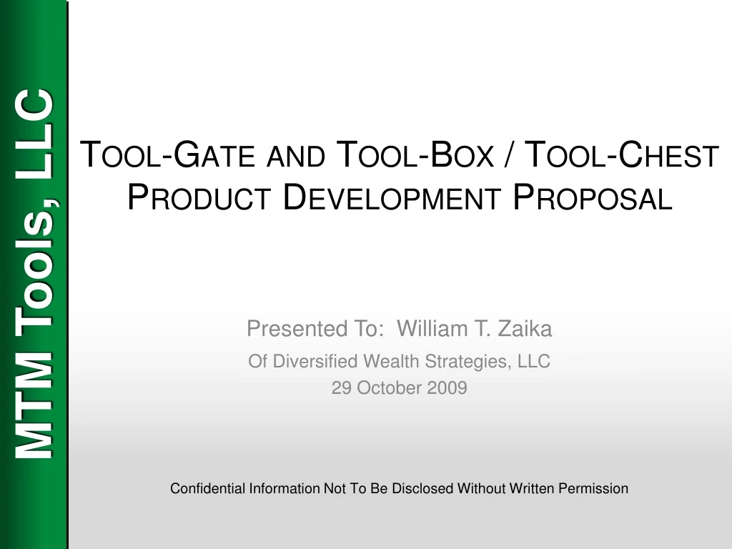 tool gate and tool box tool chest product development proposal