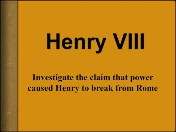 Henry VIII