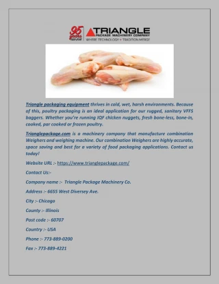 Poultry Packaging Solutions - slide 1
