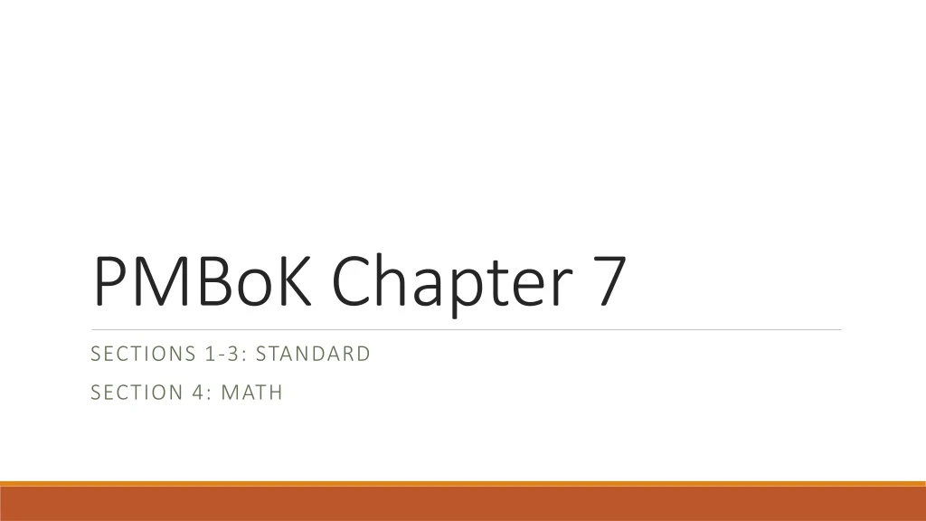 pmbok chapter 7