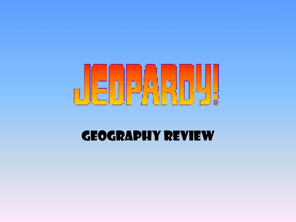 geography review