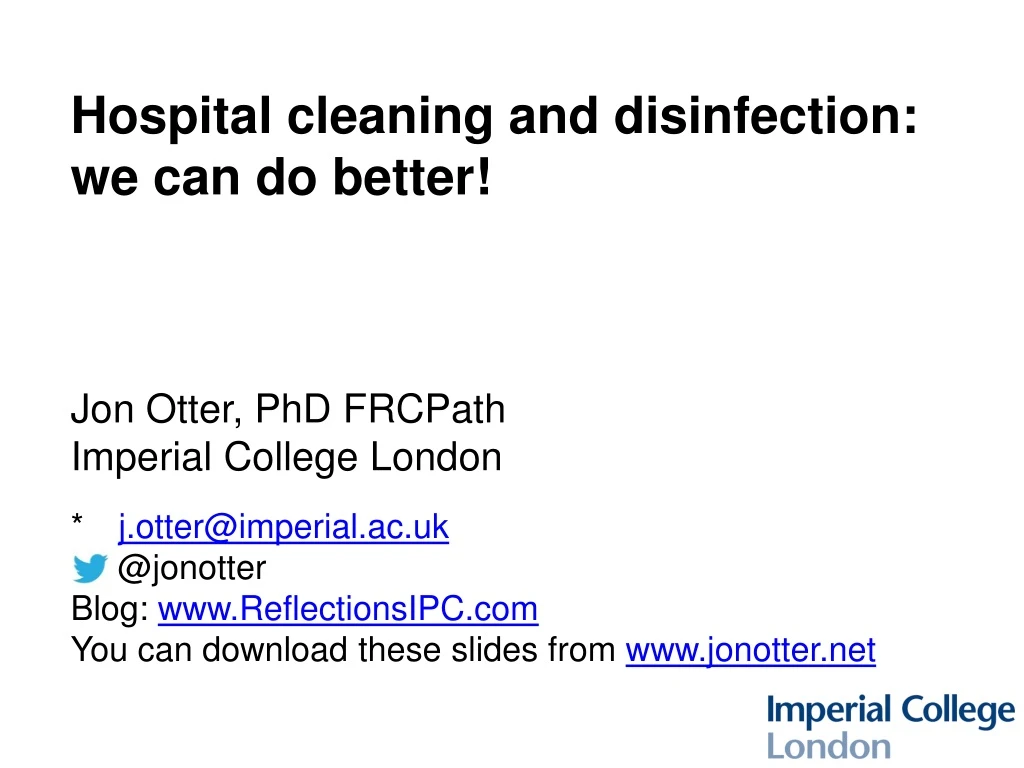 hospital cleaning and disinfection