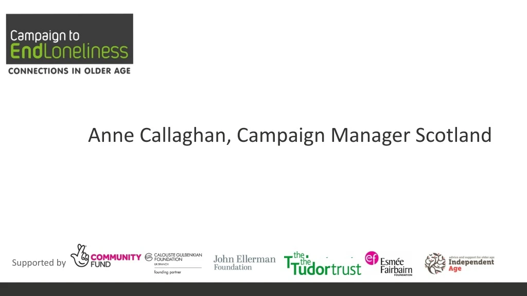 anne callaghan campaign manager scotland
