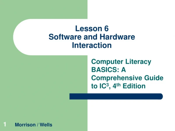 Lesson 6 Software and Hardware Interaction