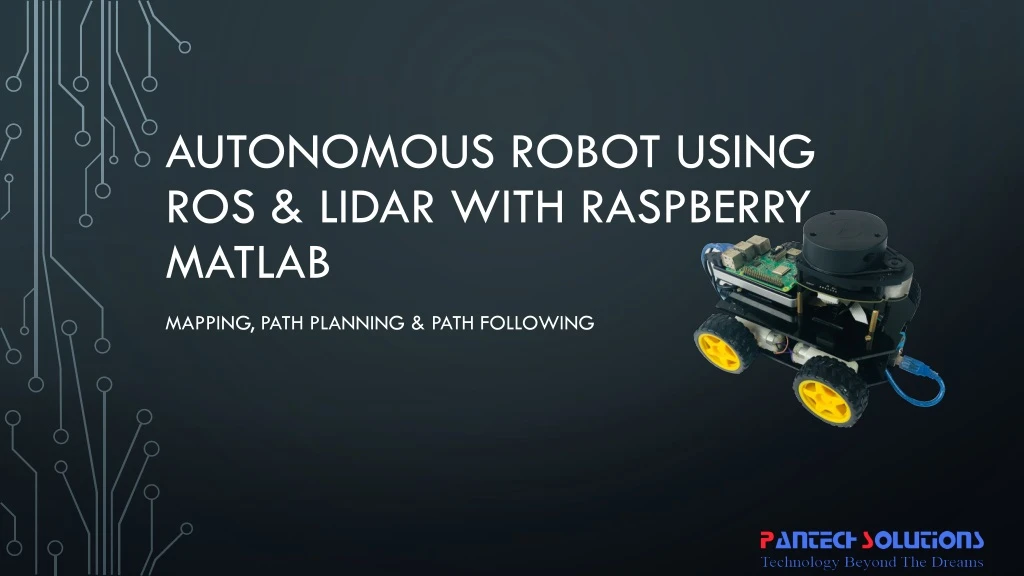 autonomous robot using ros lidar with raspberry matlab