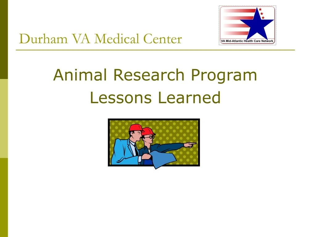 animal research program lessons learned