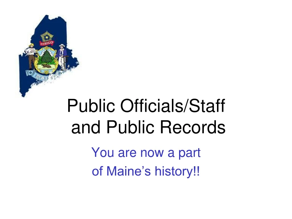 public officials staff and public records