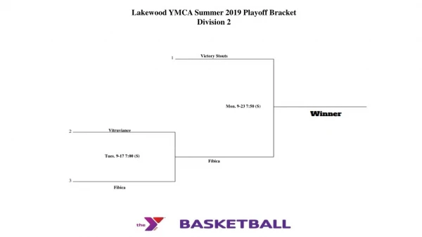 Lakewood YMCA Summer 2019 Playoff Bracket Division 2