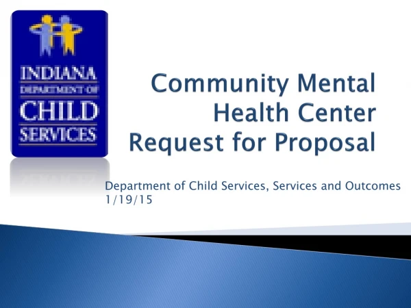 Community Mental Health Center Request for Proposal
