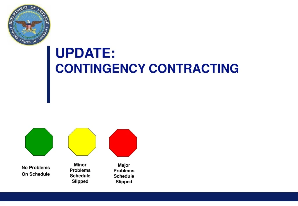 update contingency contracting