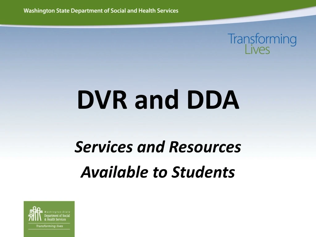 dvr and dda