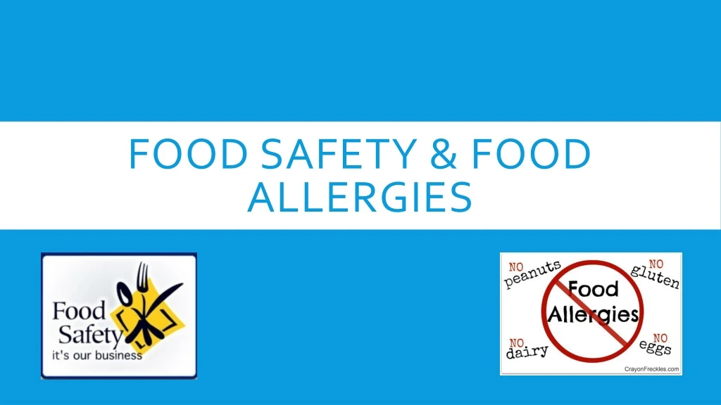 food safety food allergies