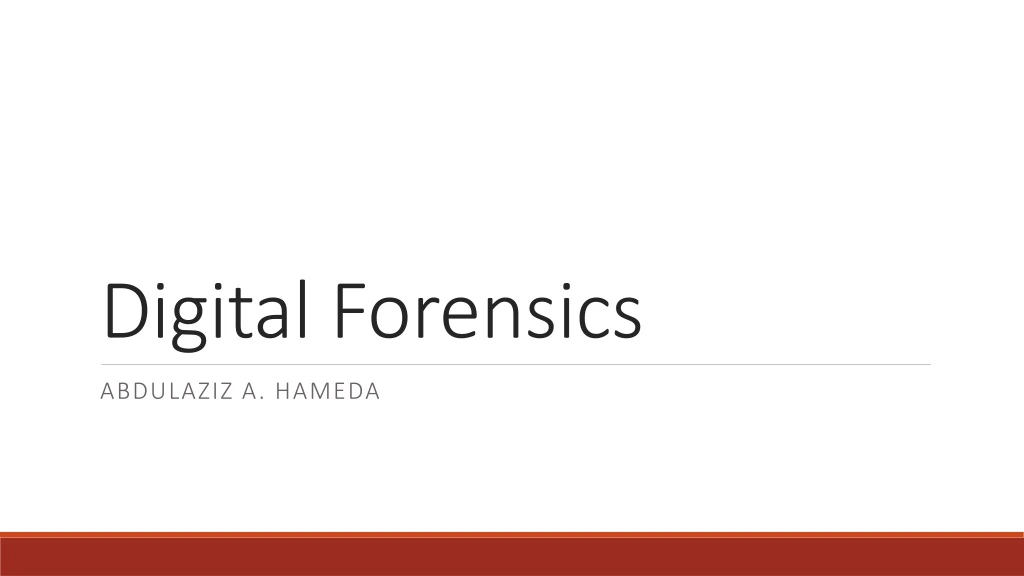 digital forensics