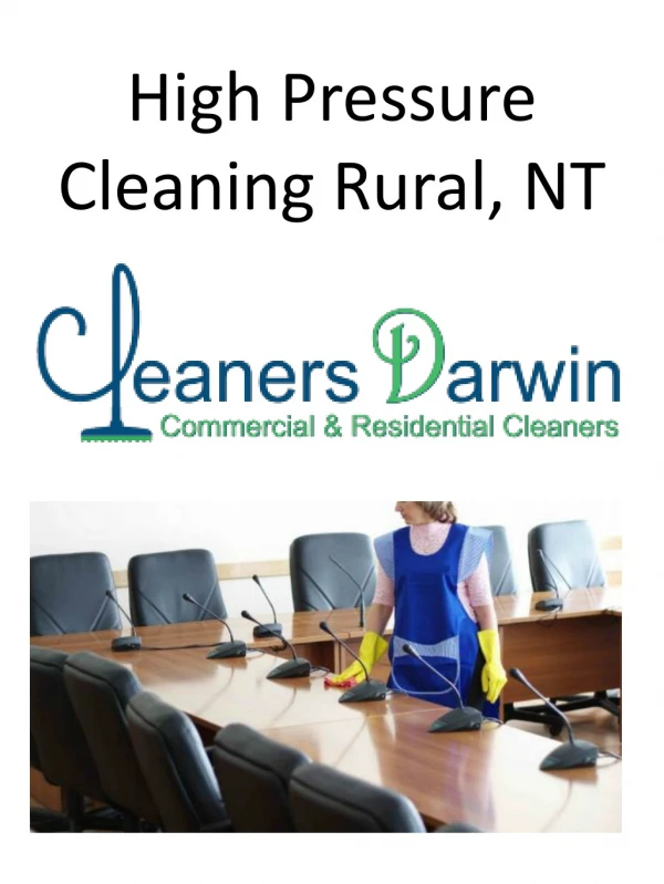 High Pressure Cleaning Rural, NT