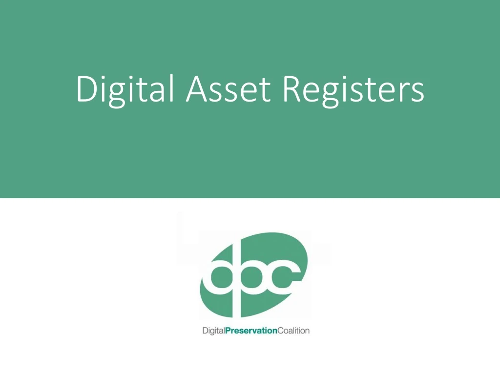digital asset registers