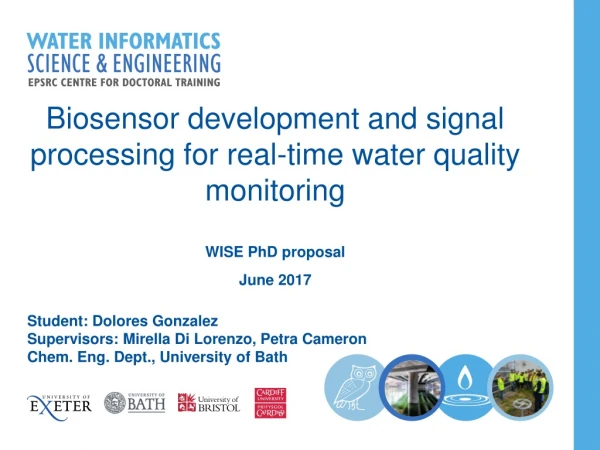 Biosensor development and signal processing for real-time water quality monitoring