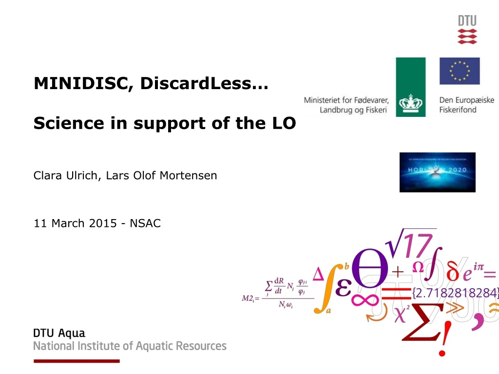 minidisc discardless science in support of the lo