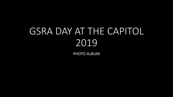 GSRA DAY AT THE CAPITOL 2019