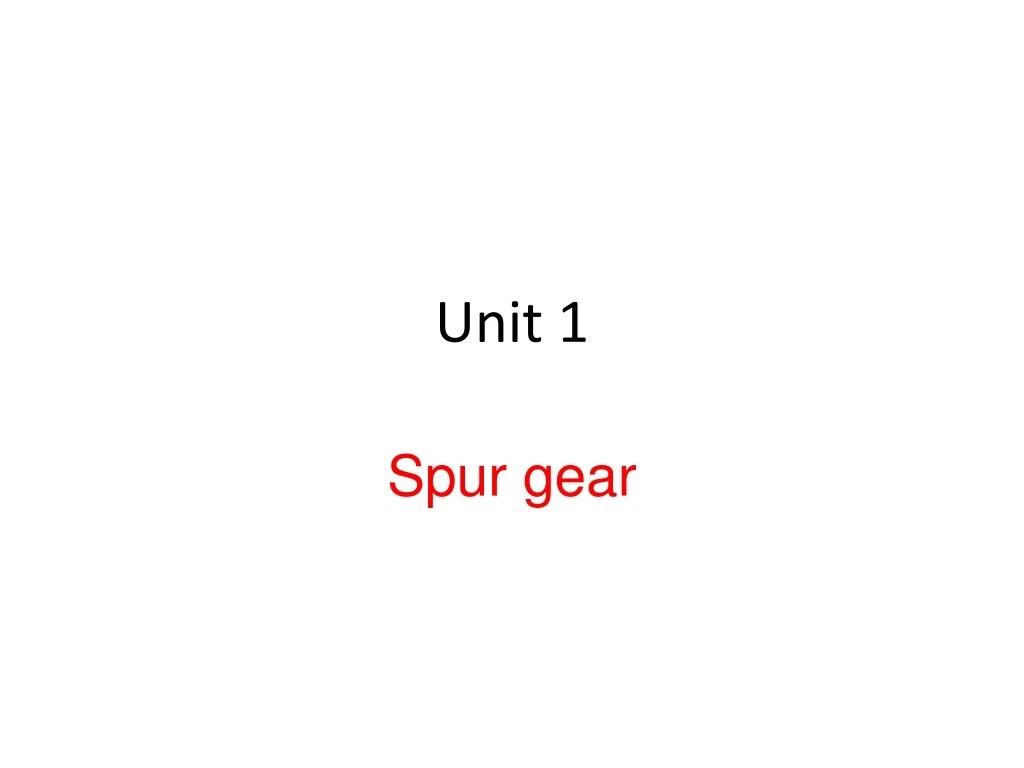 unit 1