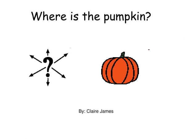 Where is the pumpkin?